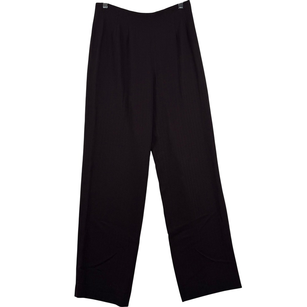 Doncaster Womens 6 Wide Leg Pants High Rise Wool Blend Lyocell Side Zip Corpcore